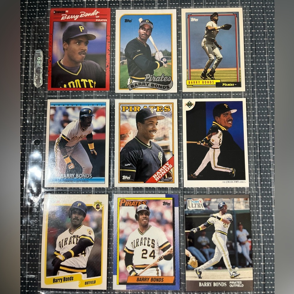 ⚾️ Barry Lamar Bonds Vintage Baseball Card Collection, Lot of 9, Lot #2